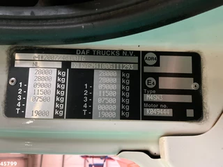 DAF FAN CF 290 Euro 6 VDL 20 Ton haakarmsysteem Just 141.961 Km! 2016 - N/A obrazek 20