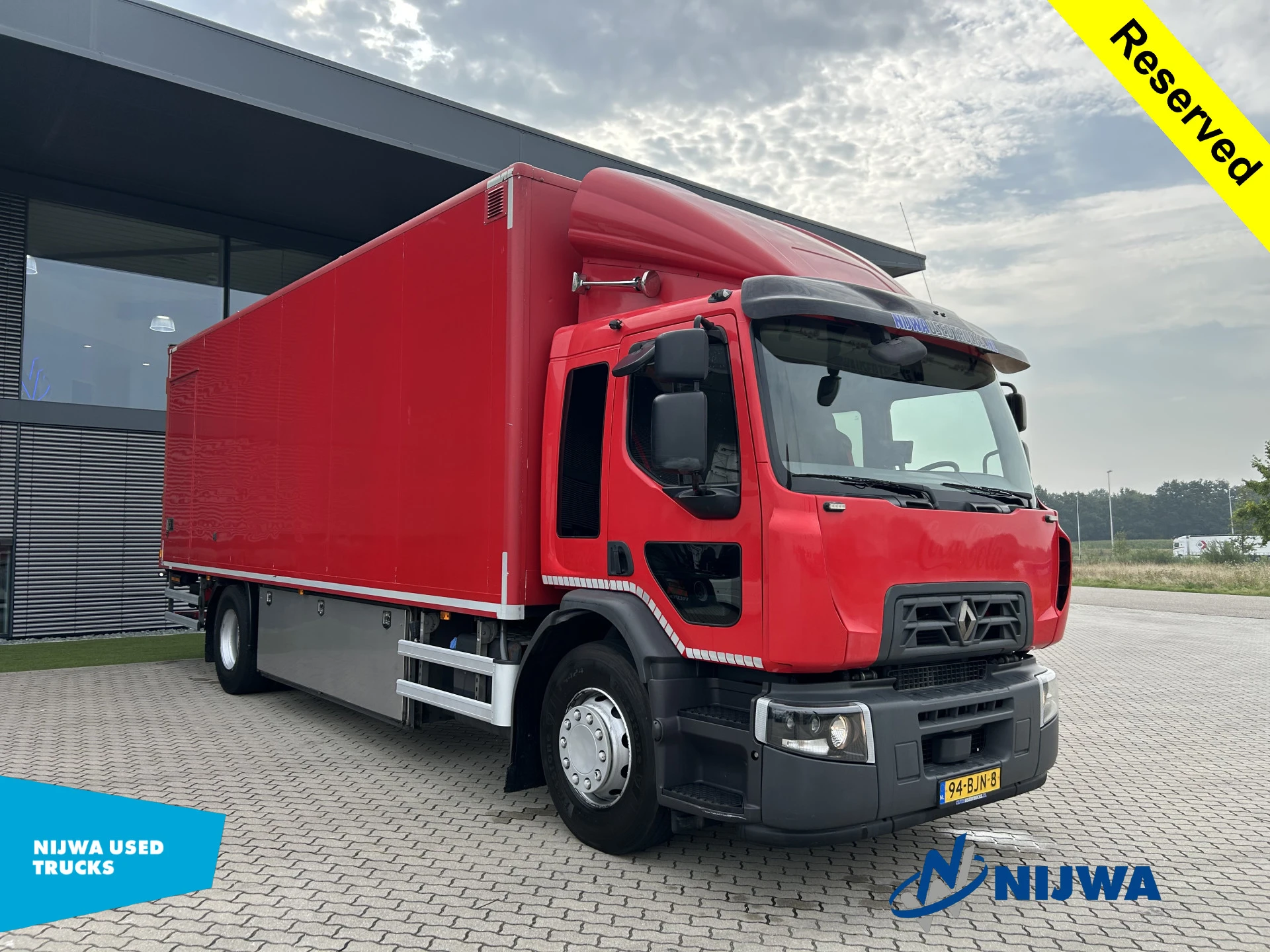Renault D WIDE 280 4x2 Low mileage + Laadklep 3000 KG 2017 afbeelding 2