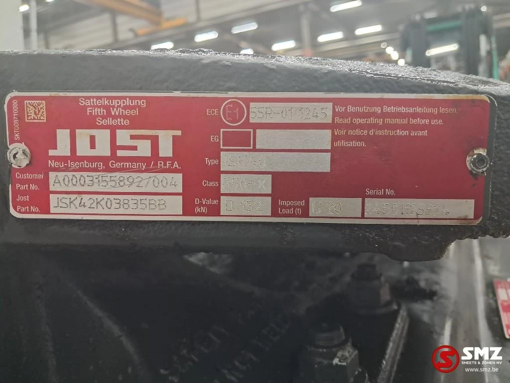 Jost 2014 - Occ koppelschotel + montageplaat JSK40 Jost zdjęcie 6