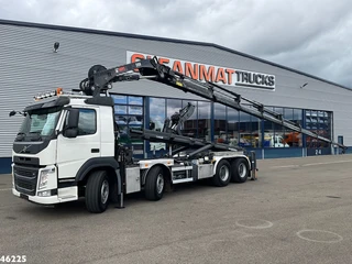 Volvo FM 410 8x4 Hiab 28 Tonmeter laadkraan met 20 Ton Silosteller haakarmsysteem 2016 te koop