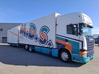 Scania R 2014 - R450 / RETARDER / ISOLATED GERMAN FLOWER COMBI / THROUGH-LOADING SYSTEM/ 2XPLATFORM 2TON / LIFT+LENKACHSE / PARKAIRCO / LWDS / EURO-6 / 2014 immagine 2