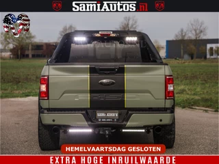 Ford F-150 2018 - 5.0 V8 4X4 | MAT OLIVE GREEN | BIJTELLING VRIJ | ZEER DIK | CAMERA | 3500KG | PANORAMA | LEDER | GO RHINO ROLLBAR | afbeelding 14