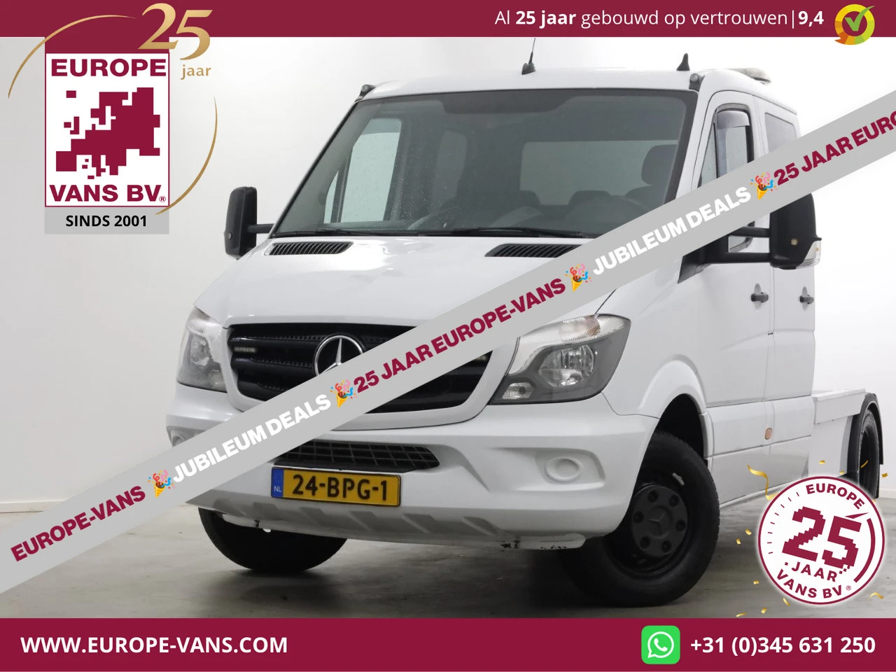 Mercedes-Benz Sprinter 2014 - 519 CDI 3.0 V6 190pk E6 D.C. C1-Trekker 9300kg Trekgewicht 11-2014 afbeelding 1