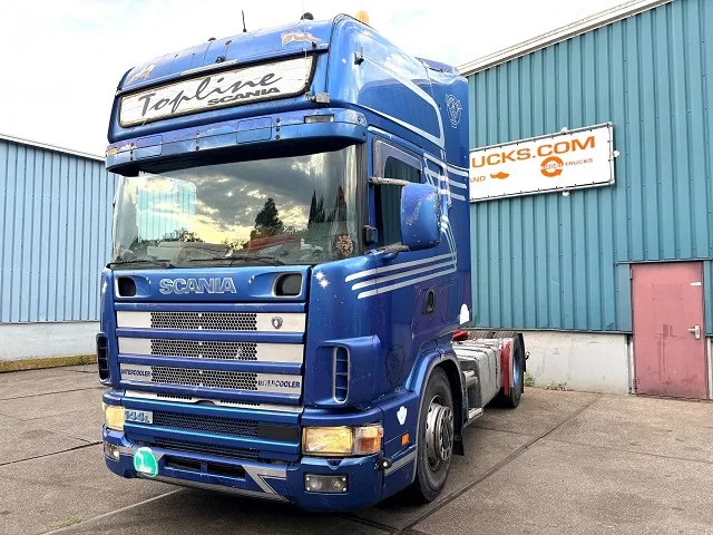 Scania R 1998 - R144-460 V8 TOPLINE (EURO 2 / 12+2 GEARS MANUAL GEARBOX / SLIDING FIFTH WHEEL / AIRCONDITIONING / ETC.) afbeelding 1
