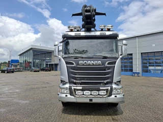 Scania R 2016 - R580 V8 / LOGGING TRUCK / 6X4 / RETARDER / 2XBIG AXLE / PALFINGER EPSILON S270L83 / 20METER / 431534 KM / DIEBOLT 3AXLE TRAILER / AUTOMATIC / EURO-6 / 2016 imagem 16