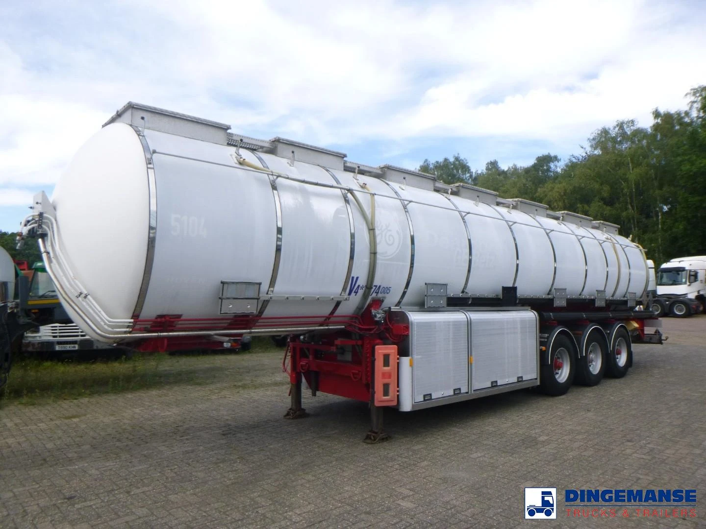 Van Hool Chemical tank inox L4BH 37.9 m3 / 7 comp 1999 afbeelding 1