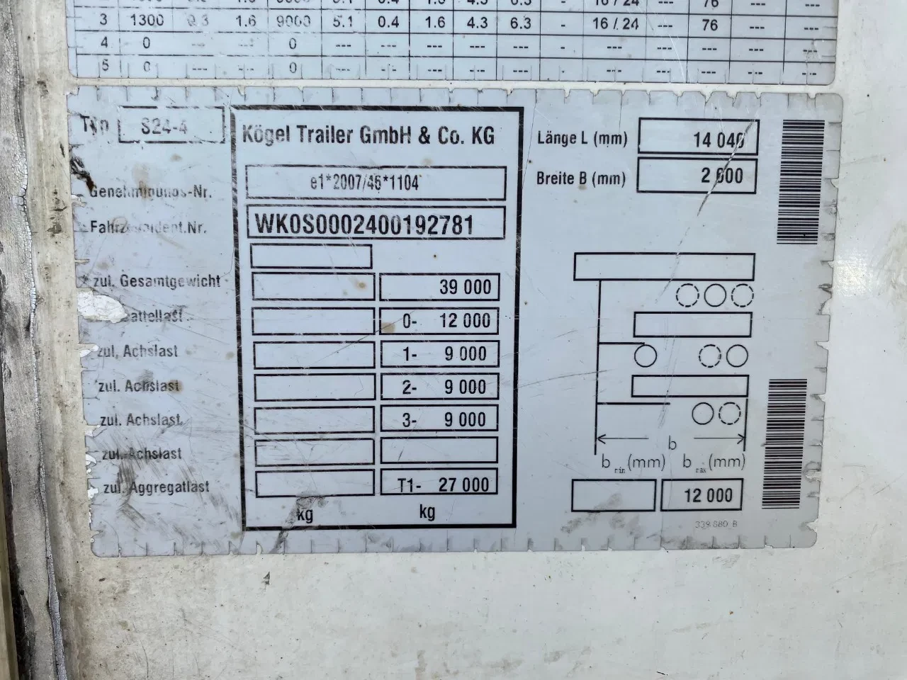 Kögel 2016 - S24-4 Frigo / Vector 1350 / SAF + Disc / 1x Lift Axle obrázek 10