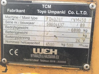 TCM N/A 1989 - Vorkheftruck zdjecie 10