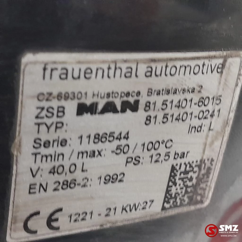 MAN 2020 - Occ luchtketel 40L 12.5Bar MAN obrázek 5