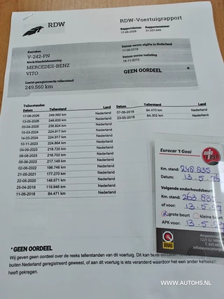 Mercedes-Benz Vito 2013 - 113 CDI 320 Lang HD, Airco , cruise , apk mei 2027 , 136 PK , recent beurt gehad obrazek 25