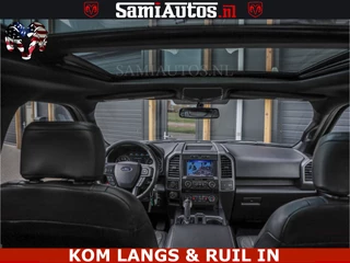 Dodge Ram Pick-Up 2018 - FORD F150 5.0 V8 4X4 | MAT OLIVE GREEN | BIJTELLING VRIJ | ZEER DIK | CAMERA | 3500KG | PANORAMA | LEDER | GO RHINO ROLLBAR | immagine 43