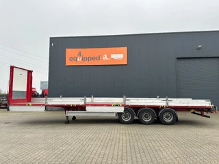 Pacton Oplegger 2020 - platte met twist locks voor 1x40FT / 2x20FT /1x20FT centraal / 1x30FT / alu zijborden / NL trailer / APK 12-2026 bild 2