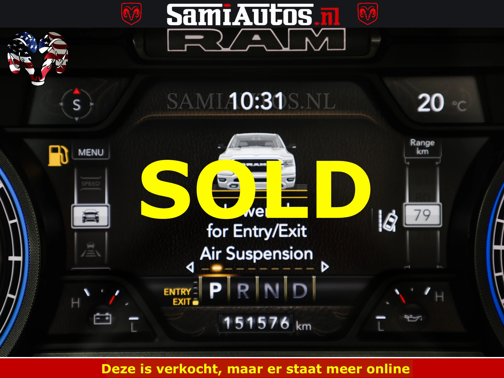 Dodge Ram 1500 2022 - LIMITED NIGHT | BOM VOL | HUD | MWK | LUCHTVERING | PANODAK | afbeelding 41