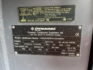 Dynapac CA1500PD (7.3t) - EPA / CE Certified 2019 - N/A imagen 27