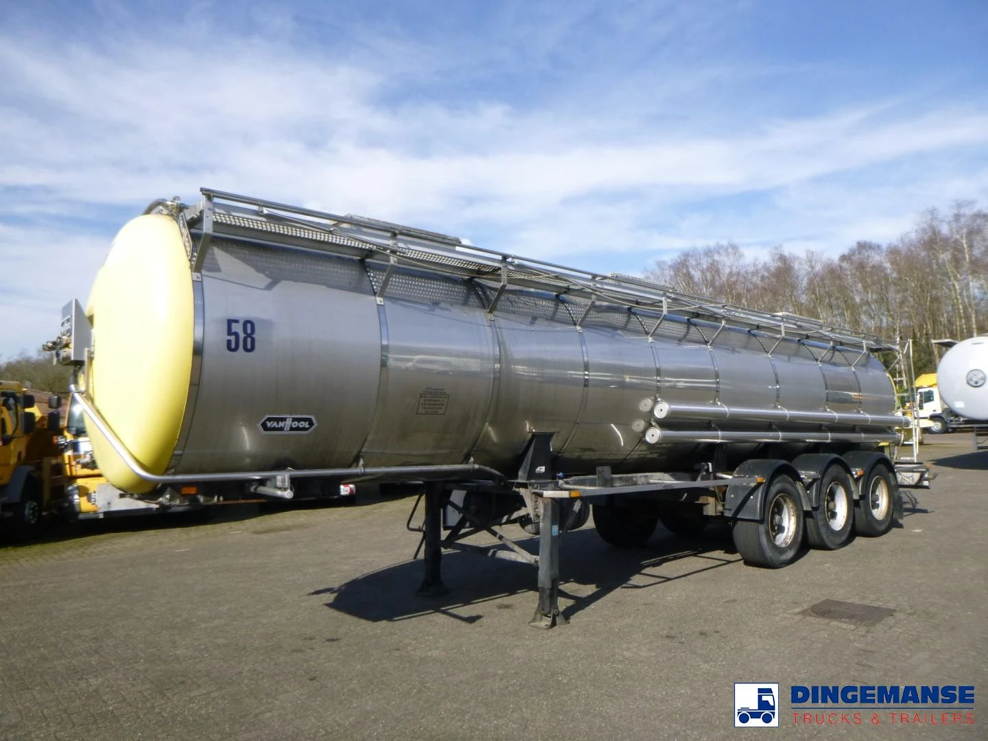 Van Hool Chemical tank inox 24 m3 / 1 comp 1990 imagem 1