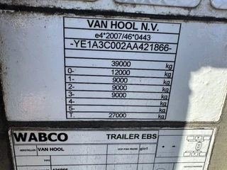 Van Hool N/A 2015 - 20FT/30FT ADR CHASSIS / galvanized / BPW DRUM / ADR / NL-chassis image 19