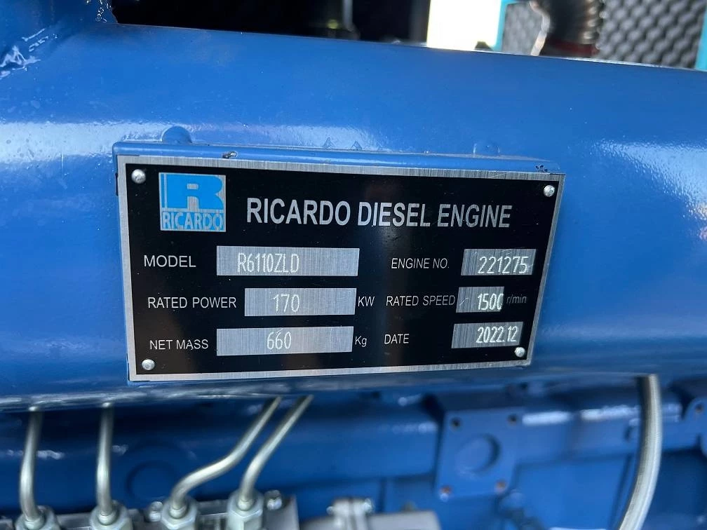 Ricardo 2022 - 200KVA (160KW) SILENT GENERATOR 3 PHASE 50HZ 400V obrázek 8