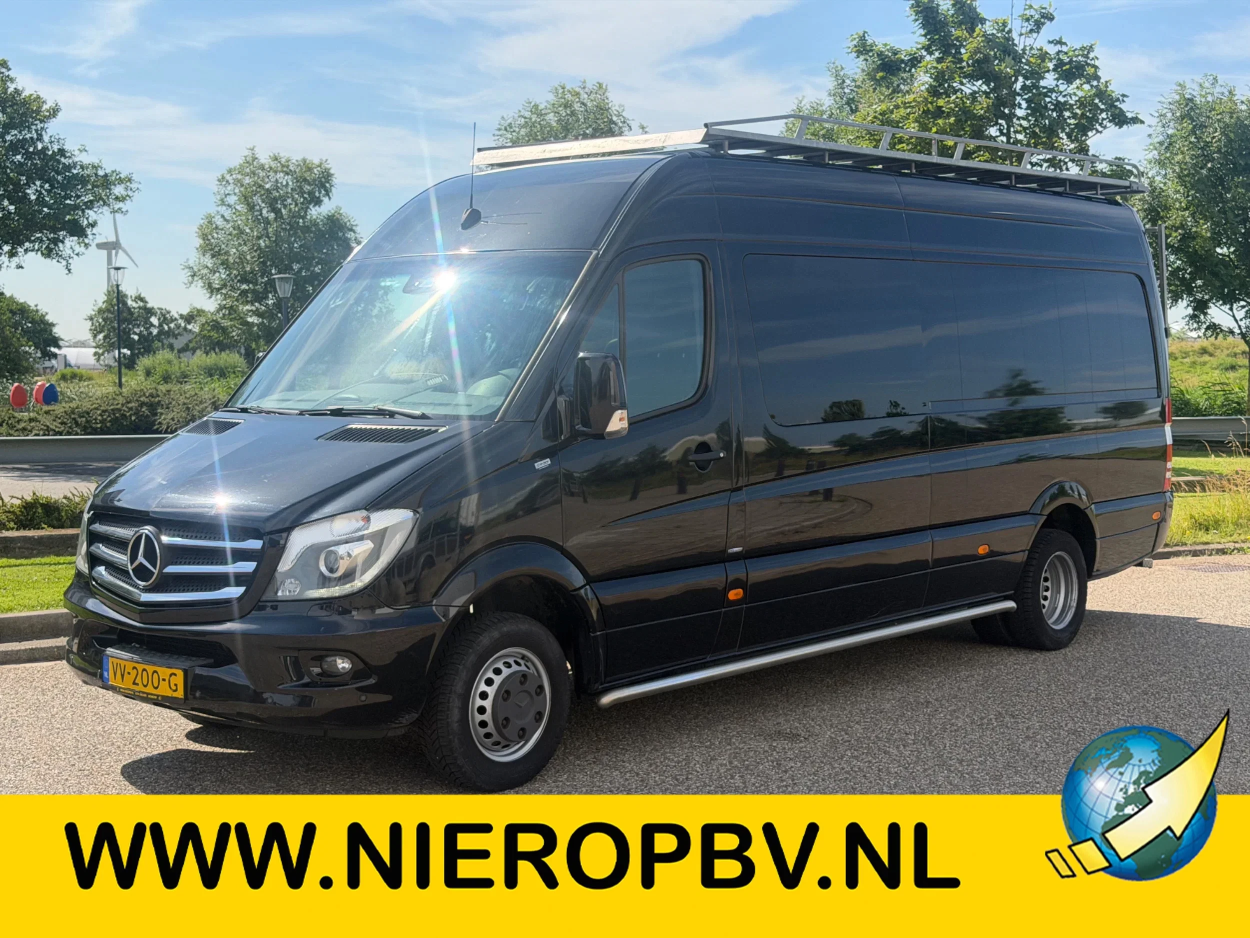 Mercedes-Benz Sprinter 2016 - 519CDI L3H2 Dubbelcabine Automaat Airco Navi Trekhaak V6 EURO 6 afbeelding 1