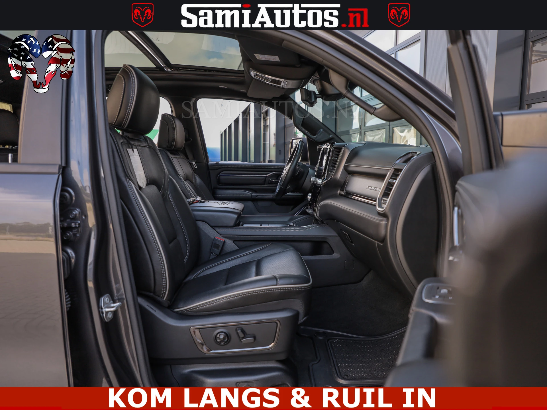 Dodge Ram Pick-Up 2023 - LIMITED NIGHT 5.7 V8 402PK | HUD | 4PL WHEELS | LUCHTVERING |OPEN UILAAT KLEP | BOM VOL | GRANITE CRYSTAL | DC | immagine 50