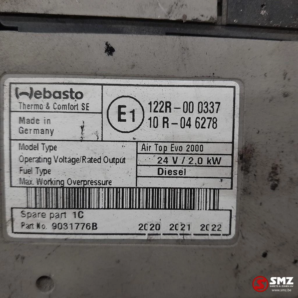 Renault 2017 - Occ standverwarming Air Top Evo 2000 Renault Bild 5