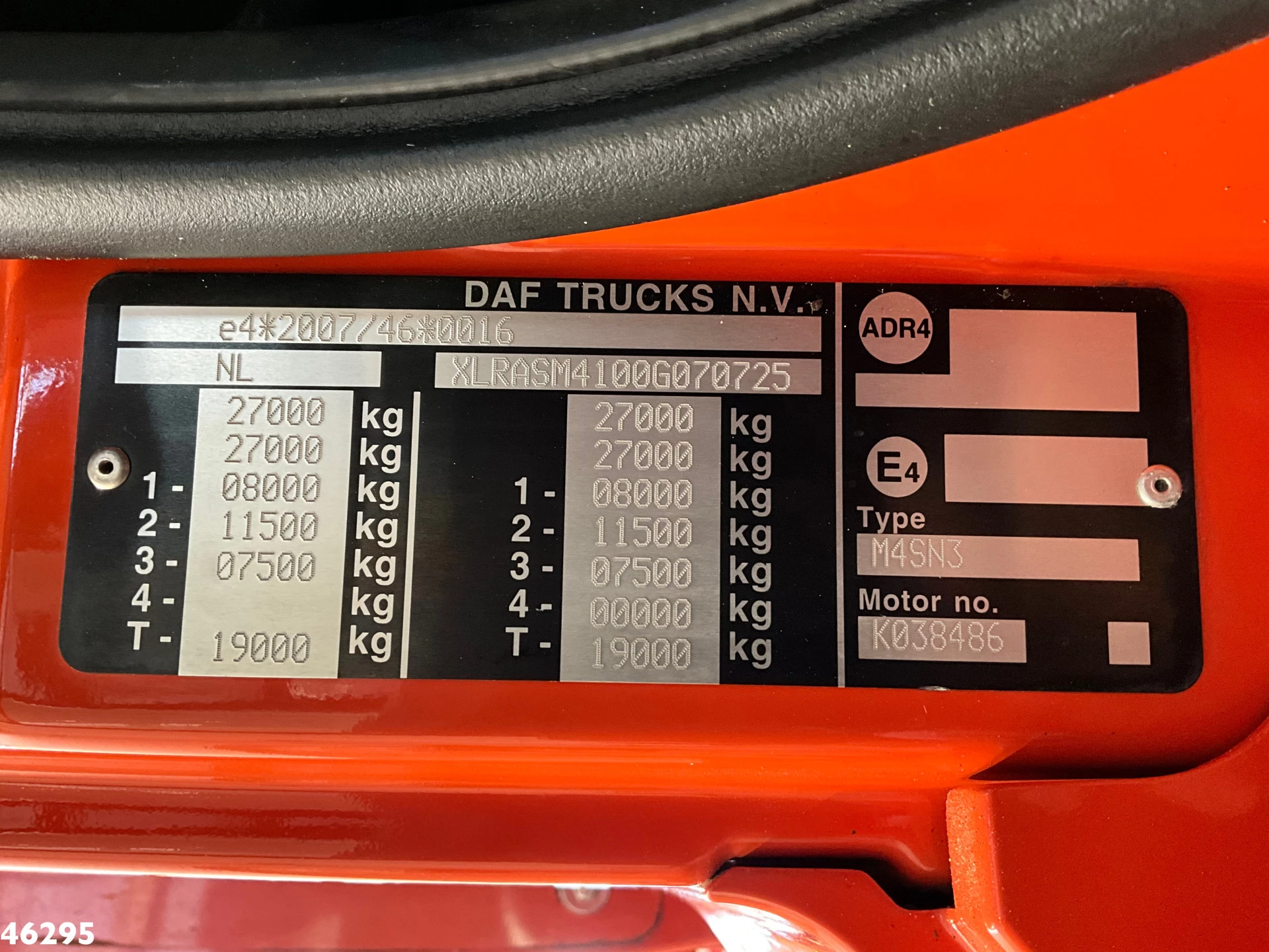 DAF FAN CF 290 Euro 6 Geesink 24m³ 2015 immagine 26