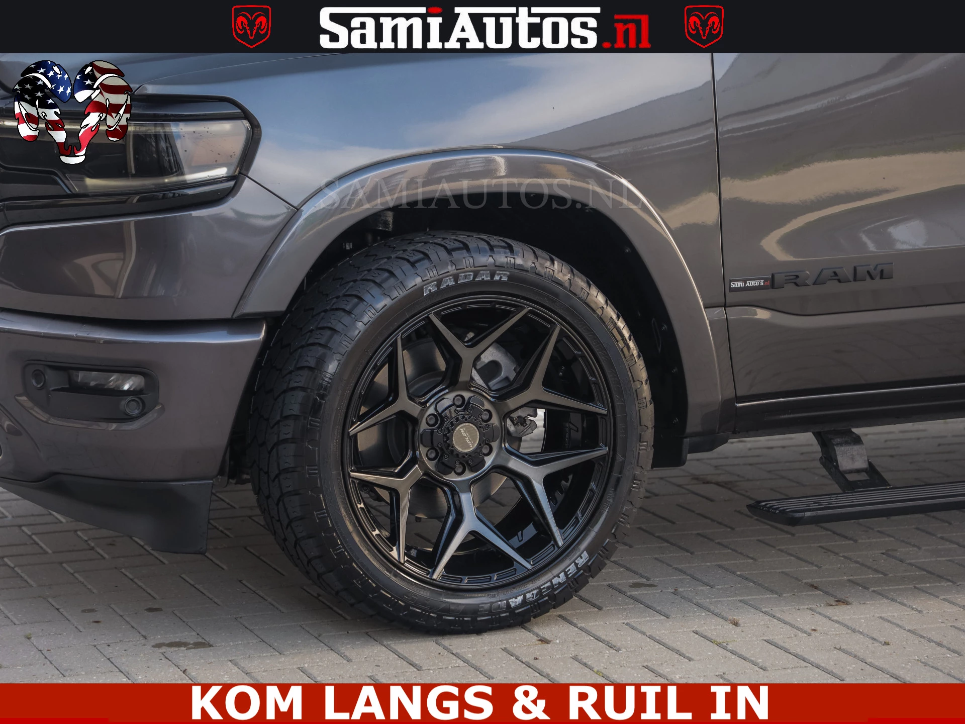 Dodge Ram Pick-Up 2023 - LIMITED NIGHT 5.7 V8 402PK | HUD | 4PL WHEELS | LUCHTVERING |OPEN UILAAT KLEP | BOM VOL | GRANITE CRYSTAL | DC | immagine 57