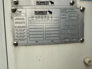 Schmitz Cargobull N/A 2012 - Schmitz Cargobull PRICES FROM €6950 TO €8950,- 40 X CARRIER 1850 MT D/E SAF AXELS afbeelding 3