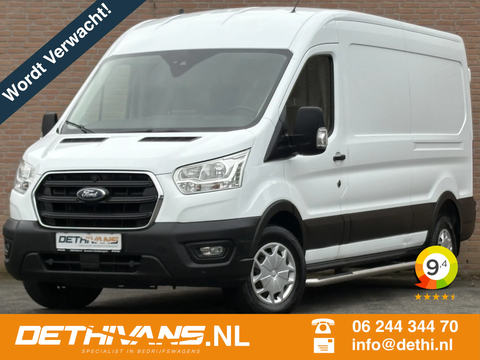 Ford Transit 2022 - 2.0TDCI 130PK L3H2 Cruisecontrol / Camera / Trekhaak / Euro6 afbeelding 1
