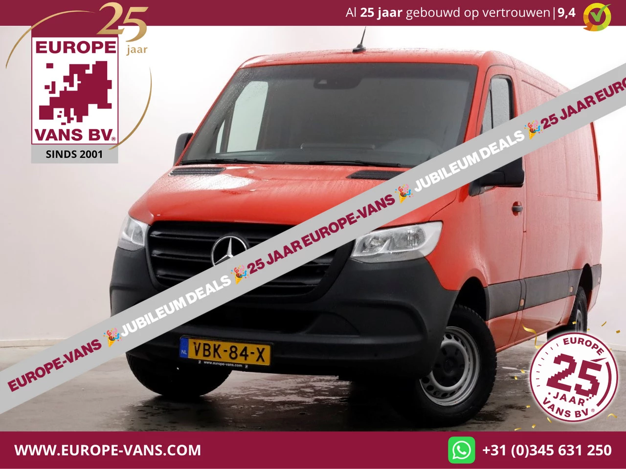Mercedes-Benz Sprinter 2019 - 314 CDI 143pk E6 RWD L2H1 Navi/Camera/Trekhaak 3500kg 08-2019 Bild 1