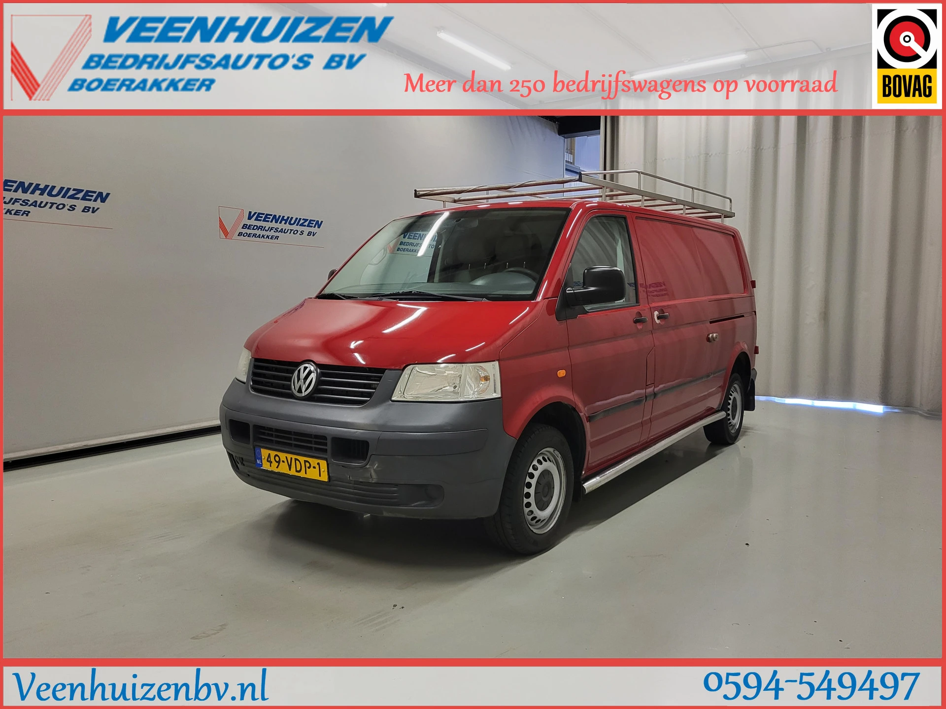 Volkswagen Transporter 2007 - 2.5TDI L2/H1 Apk tot 11-6-2027! afbeelding 1