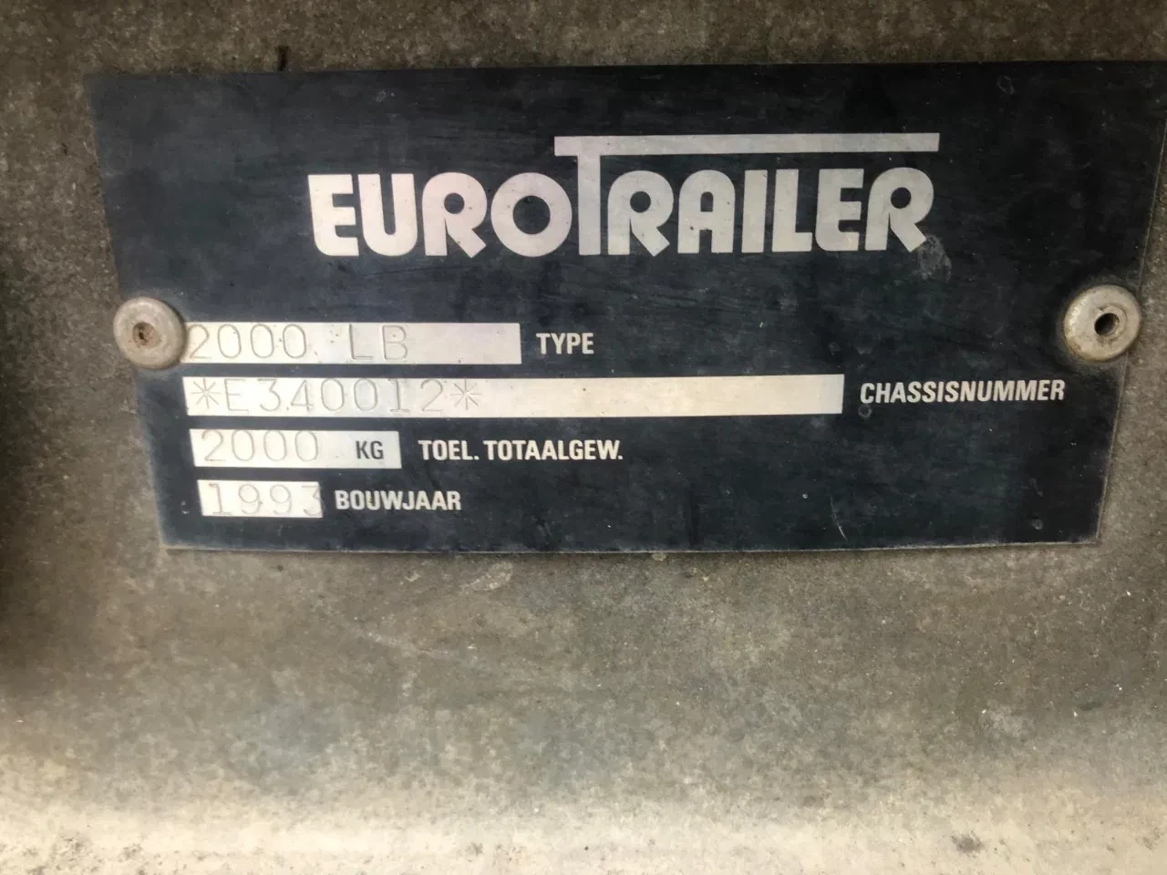 Trailer 1993 - 2 As Tandem as Aanhangwagen Open, WK-74-PX afbeelding 15