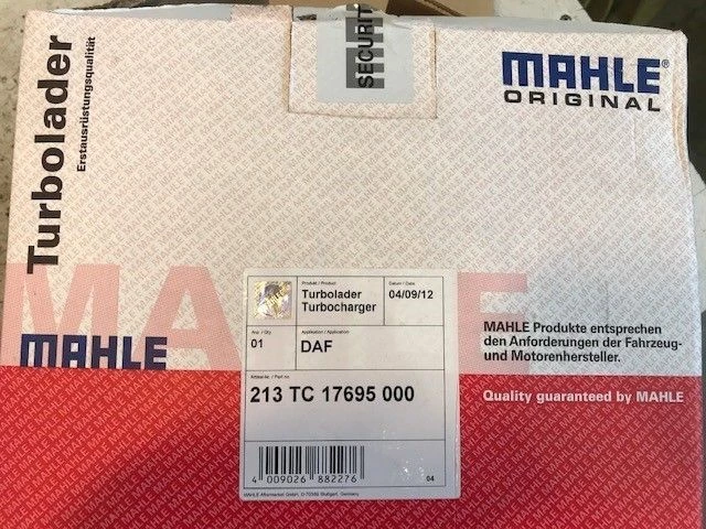 DAF - TURBO 85CF/95XF 1998-2001 (NIEUW) MAHLE 213TC17695000 obrázek 7