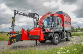 Mercedes-Benz Unimog 2023 - U 427 Greentec woodchipper combi obrazek 12