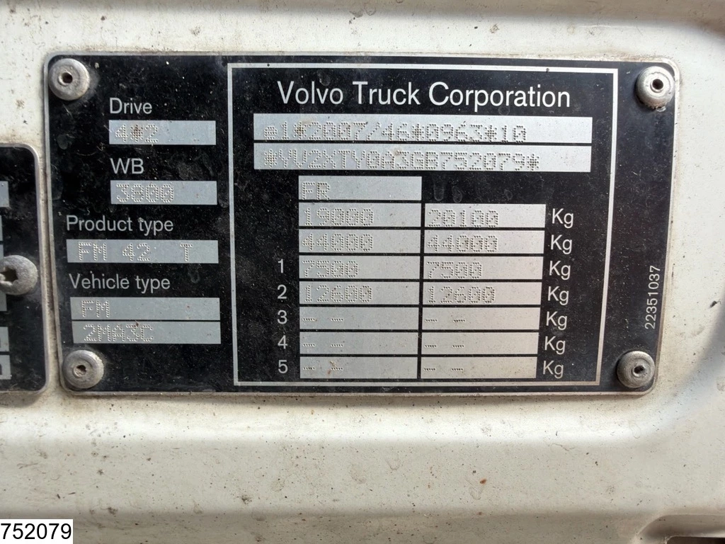 Volvo 2015 - FM 460 Euro 6, PTO, air suspension, Lohr afbeelding 7