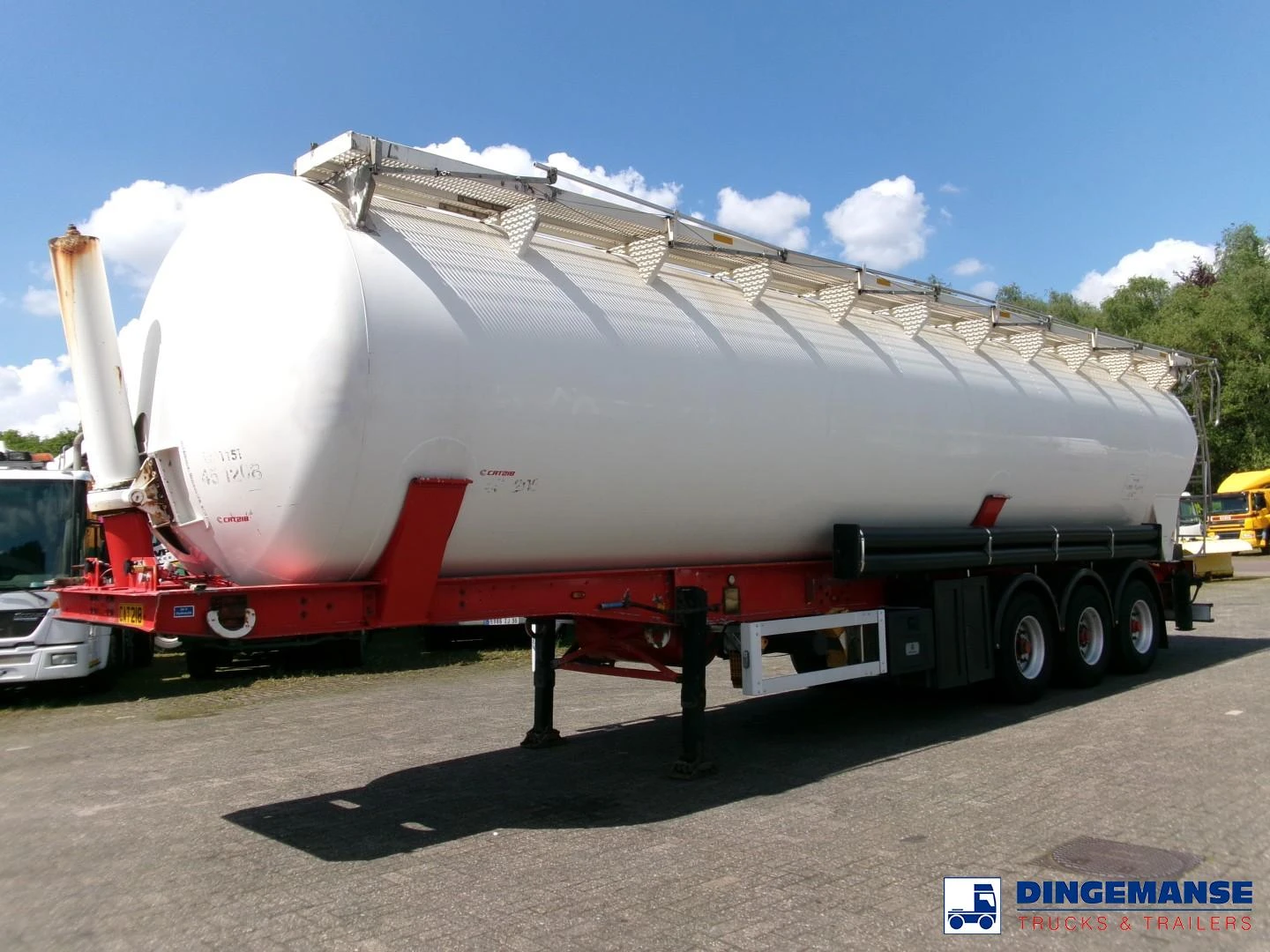Feldbinder Powder tank alu (tipping) 63 m3 2005 imagen 1