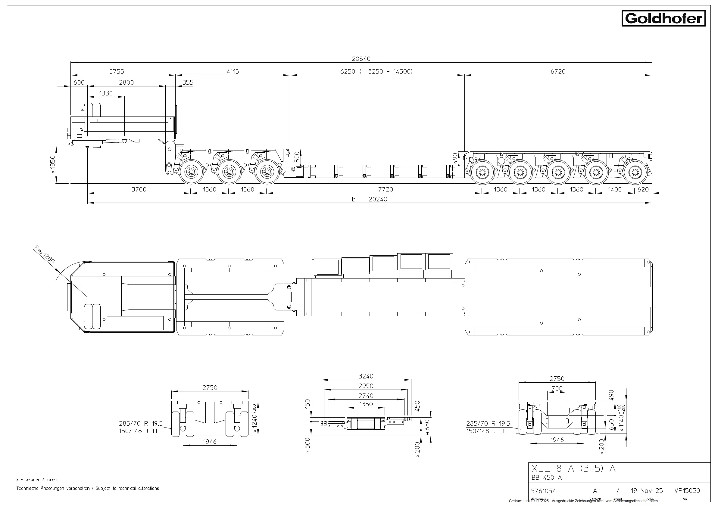 Goldhofer 2012 - THP XLE 8 (3+5) afbeelding 15