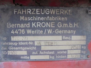 Krone N/A 1989 - SZC 20 Z STEEL SUSPENSION  NL KENTEKEN 6 IN STOCK obrazek 11