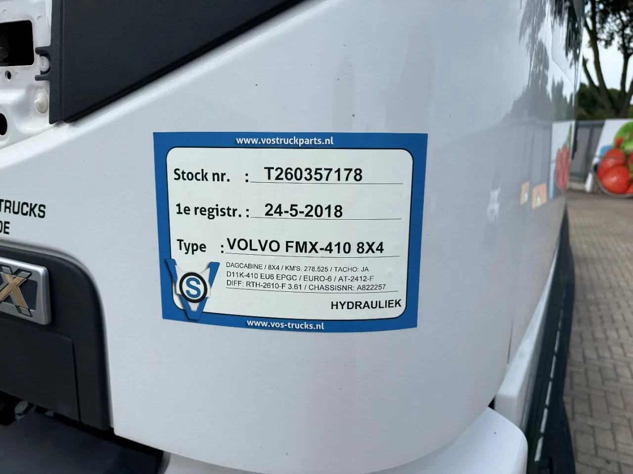 Volvo FMX 410 2018 - / ENGINE RUNNING / 8X4 / ONLY:278525 KM / AJK HOOKLIFT 25TON / 2X BIG AXLE / FULL-STEEL / AUTOMATIC / EURO-6 / 2018 obrázek 31