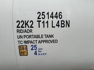 CIMC tankcontainers N/A 2017 - 20FT ISO /  25.030L / L4BN / 22K2 / T11 / steam heating / bottom discharge / 2.5Y-TEST/CSC: 11/2027 bild 14