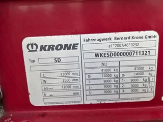 Krone N/A 2016 - 3 as schuifzeil drum brake's HH-vloer  2stuks zdjecie 9