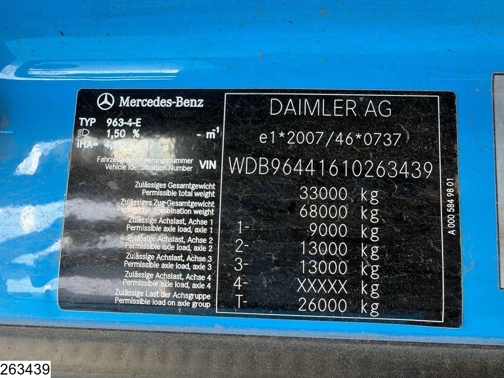 Mercedes-Benz 2018 - Arocs 3363 6x4, EURO 6, Retarder, Combi, Steel image 15