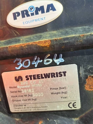 Steelwrist N/A 2021 - Tiltrotator X20 CW20 HW180 bild 16