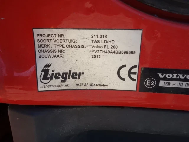 Volvo FL 2012 - 260 PK ZIEGLER PUMP EURO5 afbeelding 4