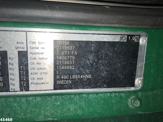 Scania R 2016 - 490 8x4 Euro 6 Effer 140 Tonmeter laadkraan + Fly-Jib Just 283.508 km obrazek 36