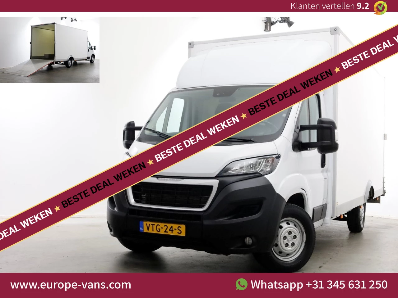 Peugeot Boxer 2023 - 2.2 BlueHDi 165pk Durisotti Lowliner Bakwagen met laadklep L454cm 01-2023 immagine 1