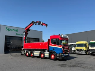 Scania R 2019 - R650 V8 B8x4NB / Euro 6 / HMF TF 324 / HMF 3220 K-RCS + Flyjib FJ600 K4 afbeelding 3 miniatuur