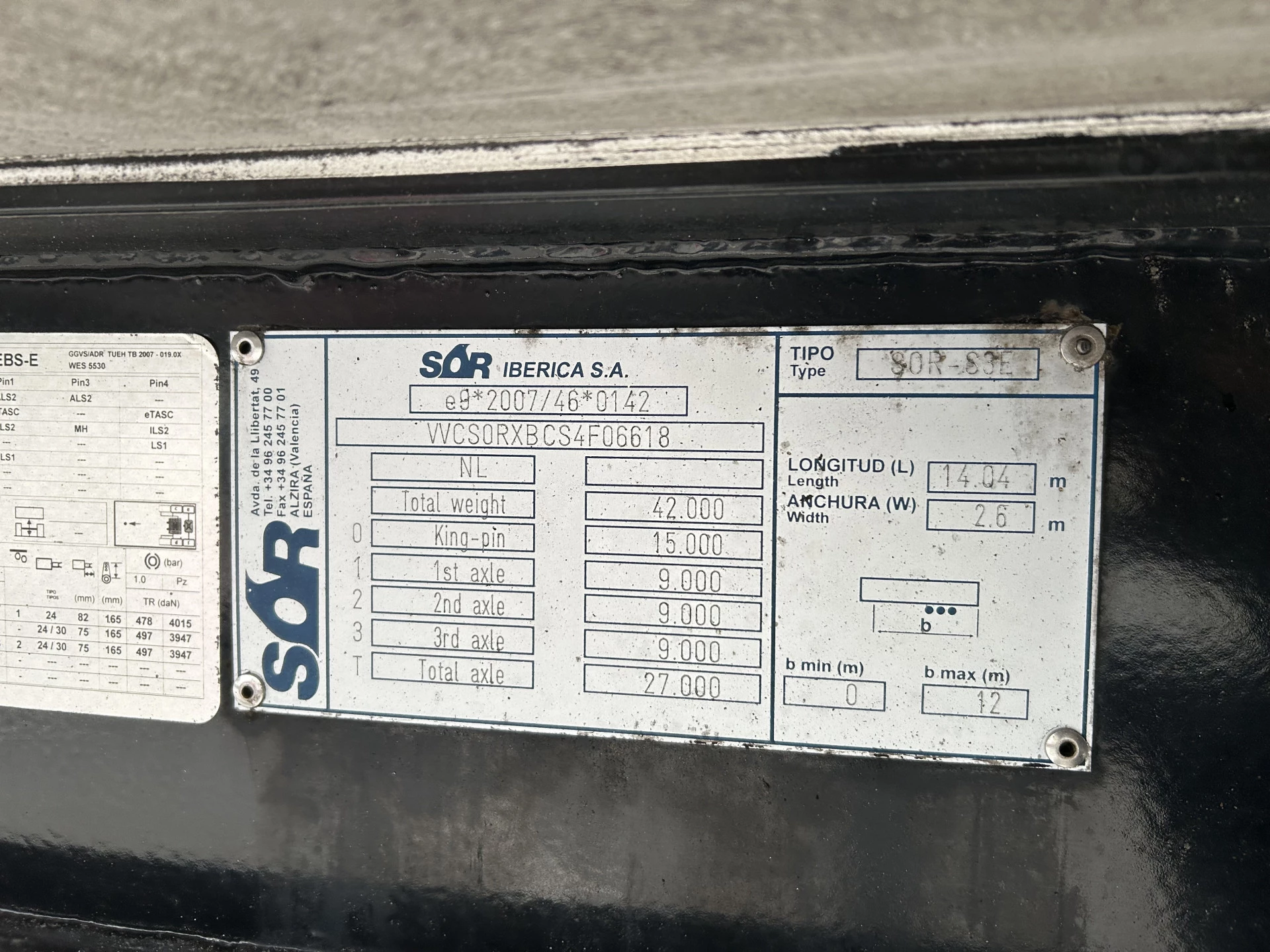 Sor SOR-S3E 2015 - / Carrier Vector 1550 afbeelding 22