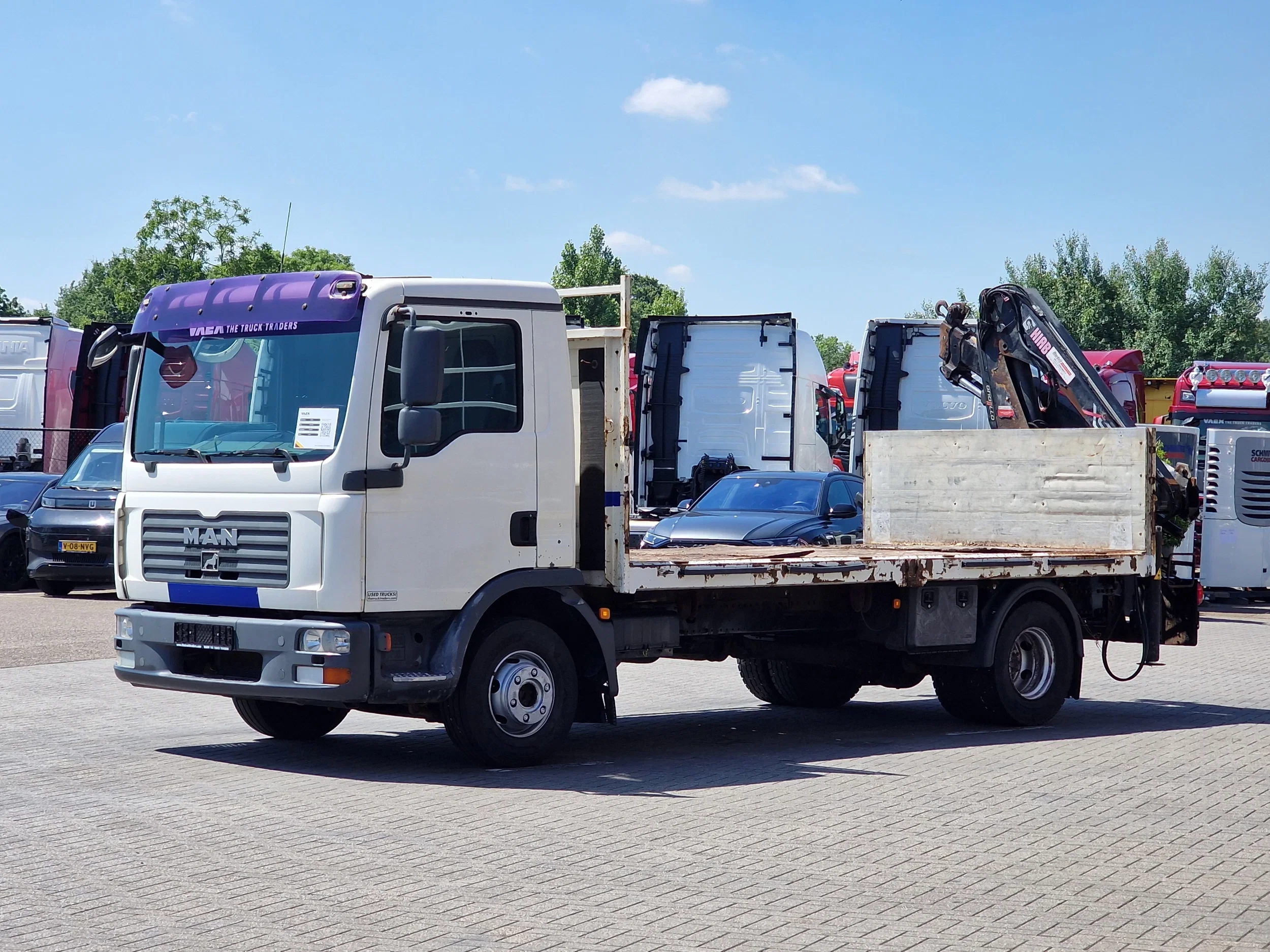 MAN TGL 2008 - 12.210 - HIAB 077 DUO Crane / Grua - Manual gearbox - Euro 4 zdjęcie 4