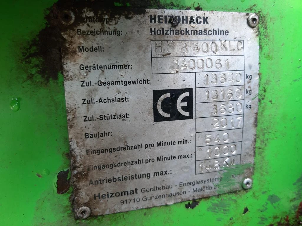 Heizohack 2017 - HM 8-400 KLC chipper combi imagen 23
