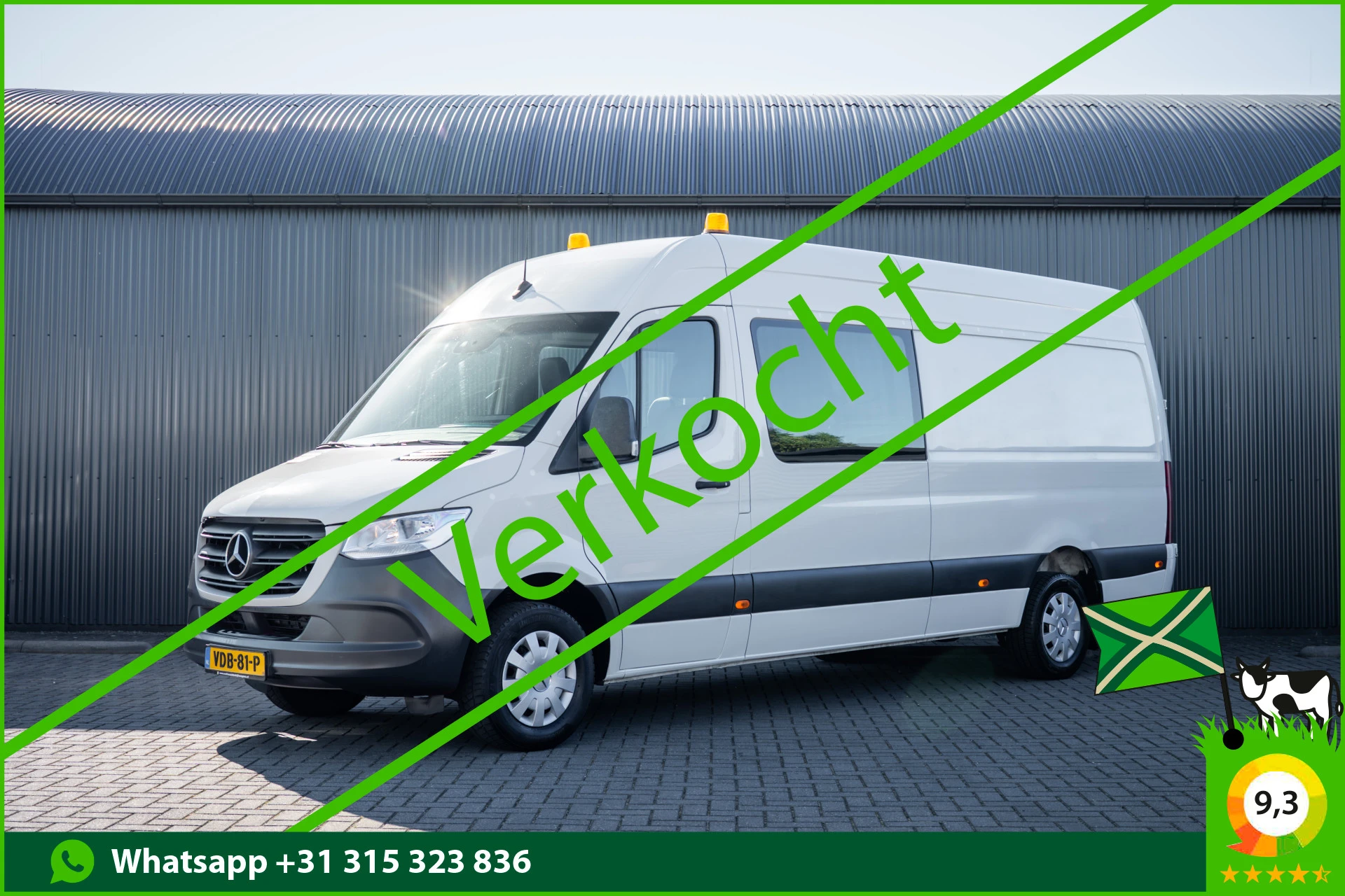 Mercedes-Benz Sprinter 2019 - 316 CDI L3H2 | 7-Zits | 3.5T Trekgwicht | Automaat | Camera | Mbux | Climatronic | Trekhaak afbeelding 1